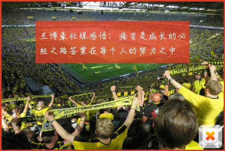 王博豪社媒感悟：痛苦是成长的必经之路答案在每个人的努力之中